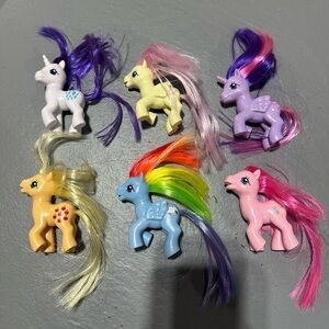 My Little Pony vintage retro mini set of 6
